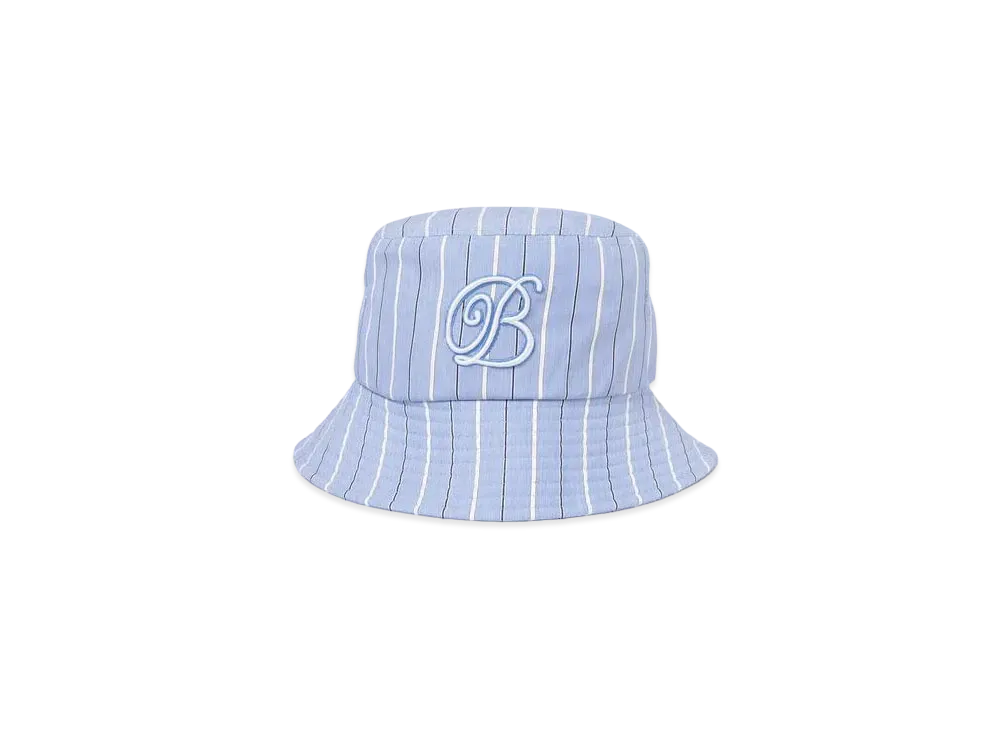 BlackEyePatch B EMBLEM STRIPED BUCKET HAT "Blue"