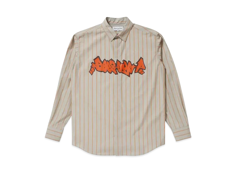 BlackEyePatch BEEZ-EYE-P STRIPE SHIRT "Brown"