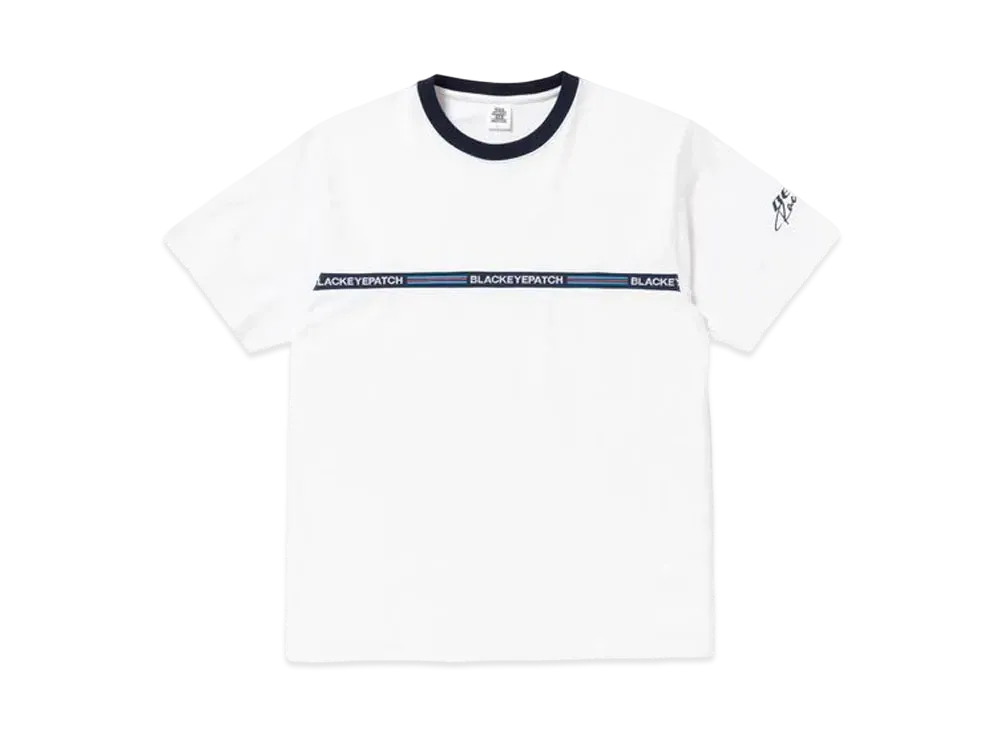 BlackEyePatch MOTOR SPORTS RIBBED TEE "White"