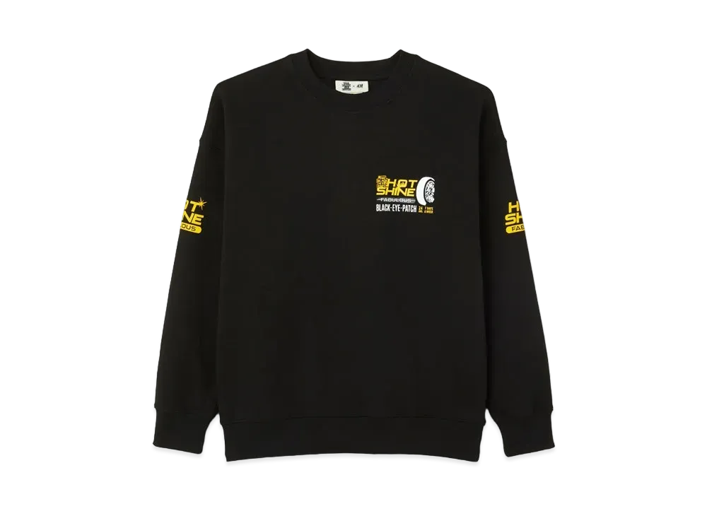 BlackEyePatch x H&M AUTO COLLECTION SWEAT SHIRT "Black"
