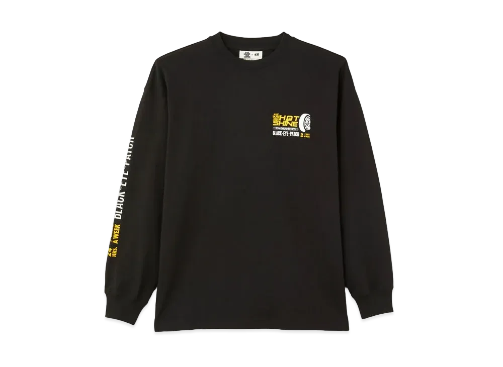 BlackEyePatch x H&M AUTO COLLECTION LONG SLEEVE T-SHIRT "Black"