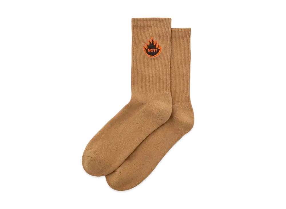 BlackEyePatch x H&M HANDLE WITH CARE COLLECTION SOCKS "Brown"