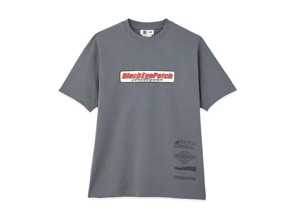 BlackEyePatch x H&M STREET GEAR COLLECTION T-SHIRT "Grey"