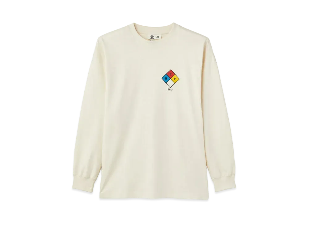 BlackEyePatch x H&M HOT COLLECTION LONG SLEEVE T-SHIRT "Ivory"