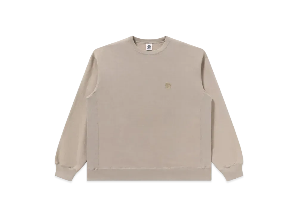 Blackeyepatch Small OG Label Pigment Dyed Crew Sweat "Beige"