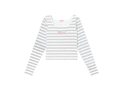 Blackeyepatch Script Logo Square Neck L/S Tee Border "Border"