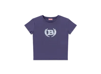 Blackeyepatch Iced Out Winged Emblem Baby Tee "Lavender"