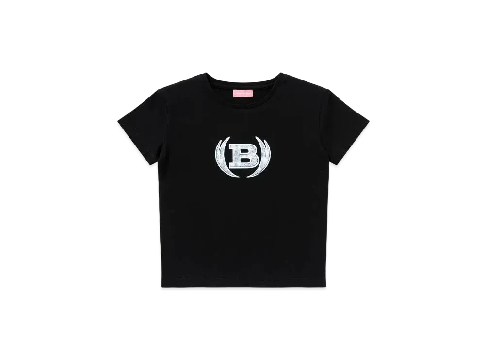Blackeyepatch Iced Out Winged Emblem Baby Tee "Black"