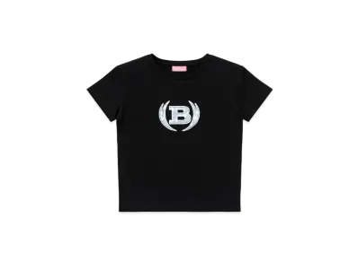 Blackeyepatch Iced Out Winged Emblem Baby Tee "Black"