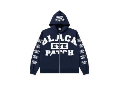 Blackeyepatch College Logo Zip Hoodie "Navy"