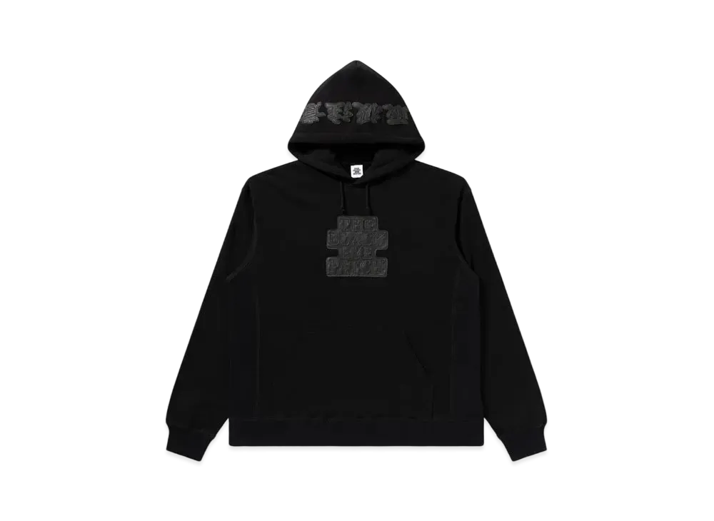 Blackeyepatch Leather OG Label Hoodie "Black"