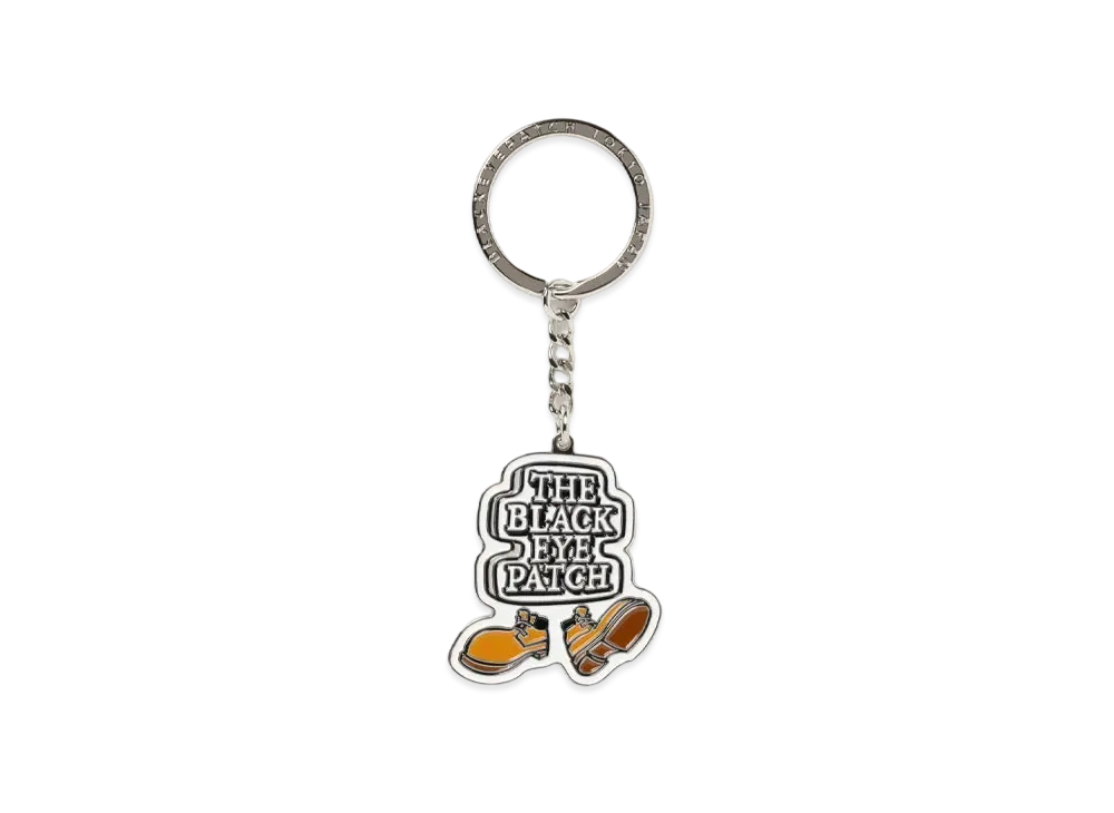 Blackeyepatch OG Boy Plate Keychain "Silver"