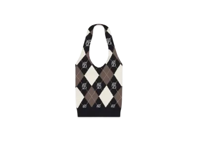 Blackeyepatch B Emblem Argyle Knit Halterneck "Black"