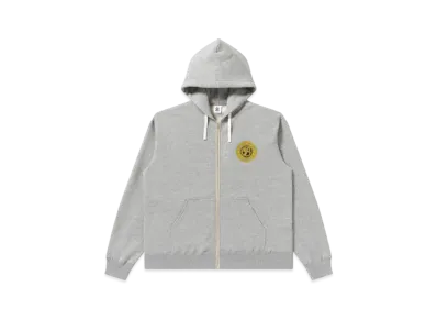 Blackeyepatch B Emblem Zip Hoodie "Heather Gray"