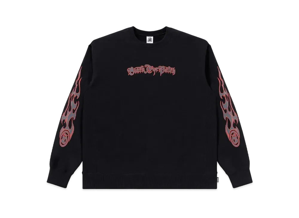 Blackeyepatch Tribal Flames Crew Sweat "Black"