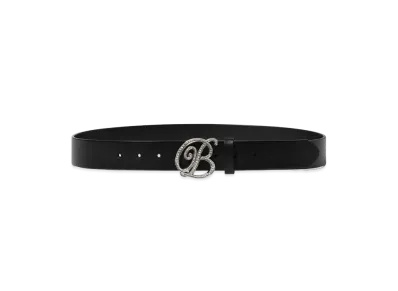 Blackeyepatch Iced Out B Emblem Buckle Belt "Black"