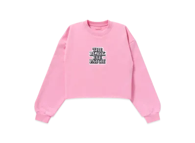 Blackeyepatch OG Label Cropped Crew Sweat "Pink"