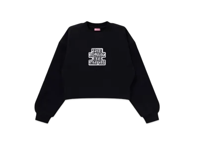 Blackeyepatch OG Label Cropped Crew Sweat "Black"