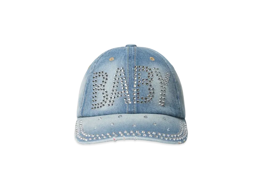 Blackeyepatch Rhinestone Baby Cap "Denim"