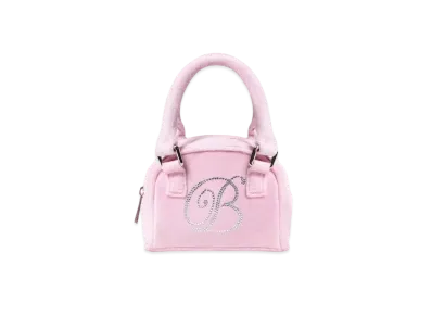 Blackeyepatch B Emblem Velour Mini Bag "PINK"