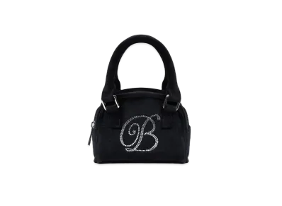 Blackeyepatch B Emblem Velour Mini Bag "Black"