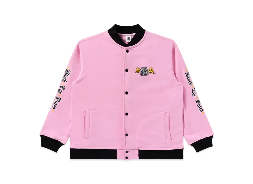 Blackeyepatch Winged OG Sweat Stadium Jacket "Pink"