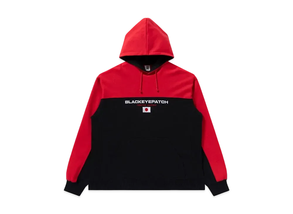 Blackeyepatch 2 Tone Japan Flag Hoodie "Red"