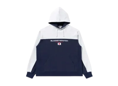 Blackeyepatch 2 Tone Japan Flag Hoodie "Navy"