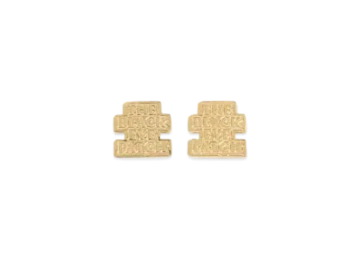Blackeyepatch OG Label Earring (2 Pieces) "Gold"