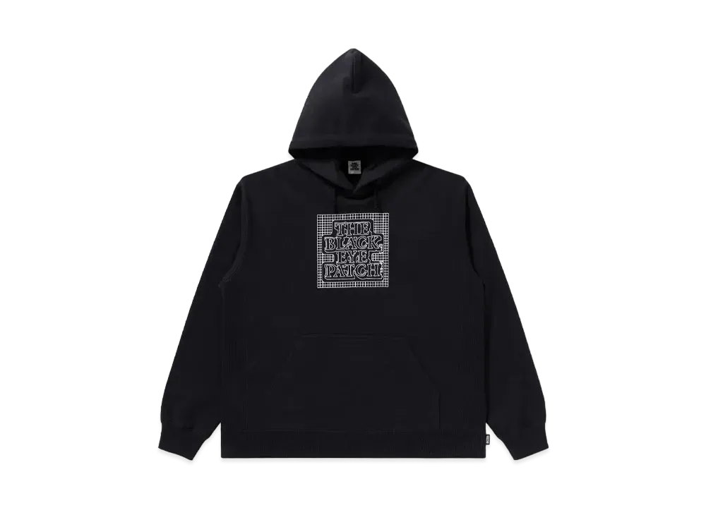 Blackeyepatch Gridded OG Label Hoodie "Black"