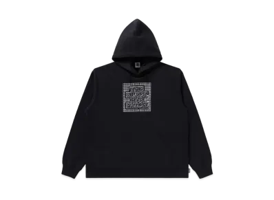 Blackeyepatch Gridded OG Label Hoodie "Black"