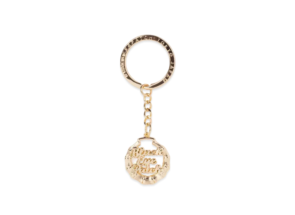 Blackeyepatch Bamboo Hoop Keychain "Gold"