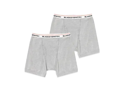 Blackeyepatch Basic Boxers "Heather Gray"