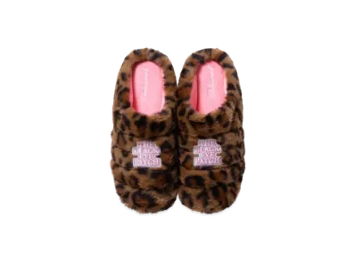 Blackeyepatch OG Label Fur Subu Sandals "Leopard"