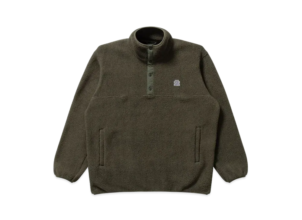 Blackeyepatch Small OG Label Fleece Pullover "Olive"