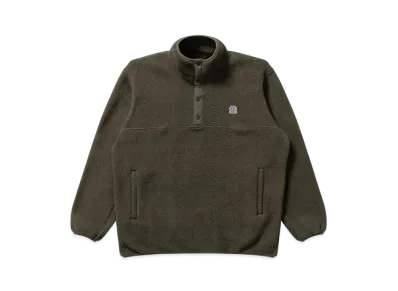 Blackeyepatch Small OG Label Fleece Pullover "Olive"