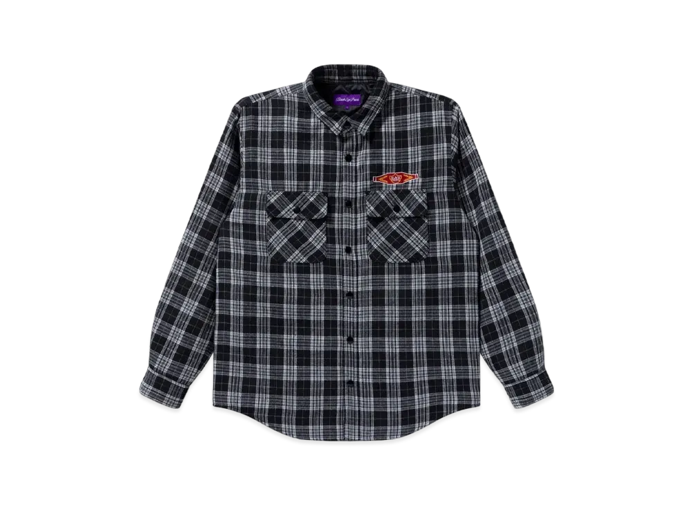 BlackEyePatch Sweet Cigar Quilted Flannel Shirt "Black"