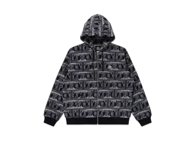 BlackEyePatch Dollar Bill Covered Zip Hoodie "Black"