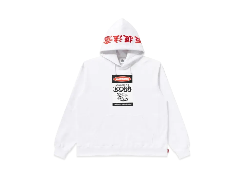 BlackEyePatch x Jin Dogg Beware Of The Dogg Hoodie "White"
