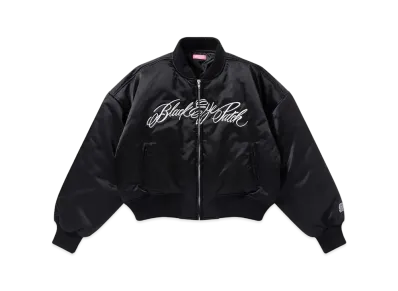 BlackEyePatch Low Script Stadium Jacket "Black"