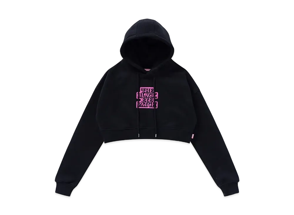 BlackEyePatch OG Label Cropped Hoodie "Black"