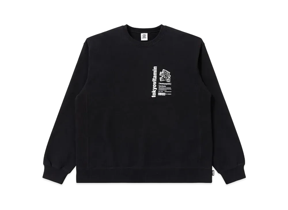 BlackEyePatch x tokyovitamin Crew Sweat "Black"