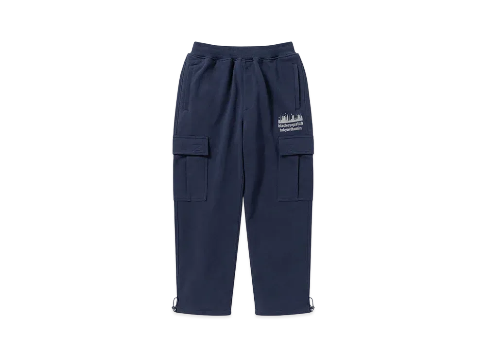 BlackEyePatch x tokyovitamin Sweat Cargo Pants "Navy"