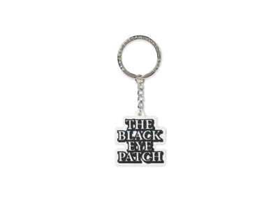 BlackEyePatch OG Label Rubber Keychain "Silver"