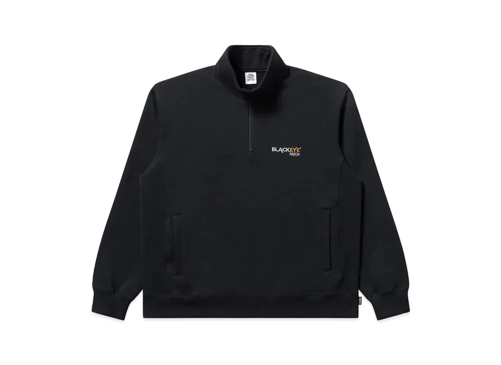 BlackEyePatch Durability Logo Half Zip Sweat "Black"
