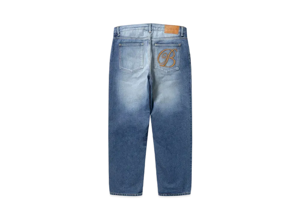 BlackEyePatch B Emblem Baggy Jeans "Indigo"
