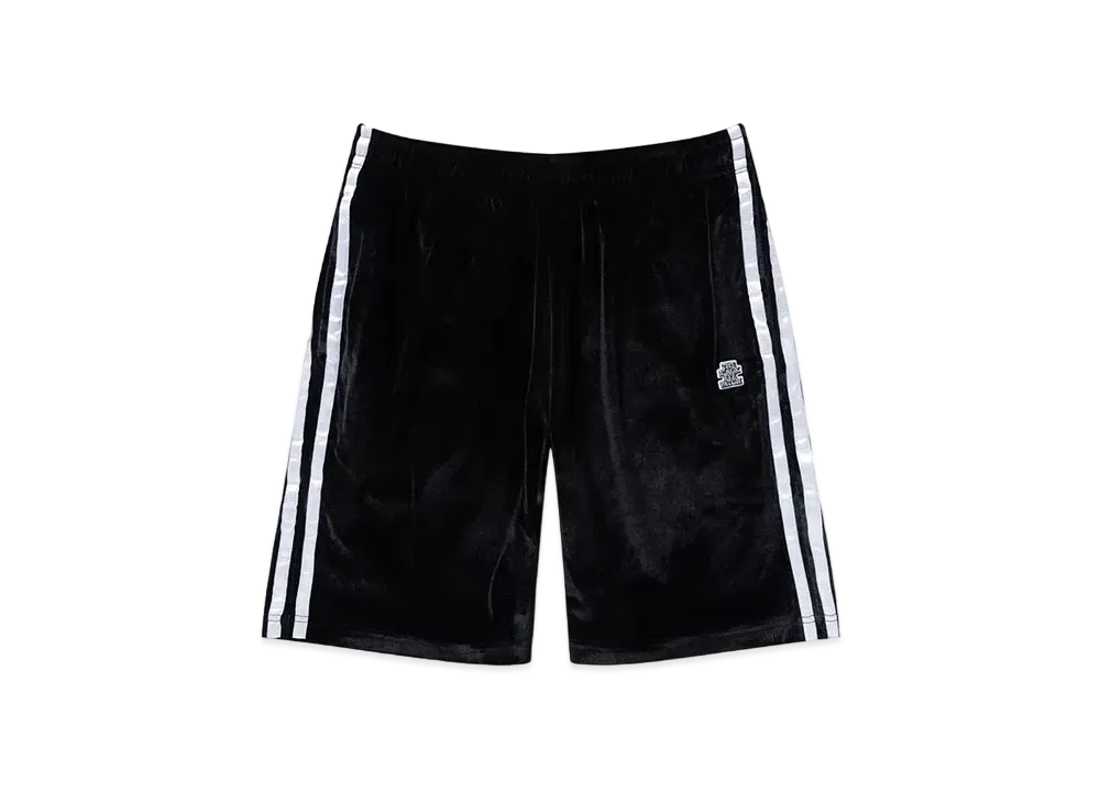BlackEyePatch OG Label Taped Velour Shorts "Black"