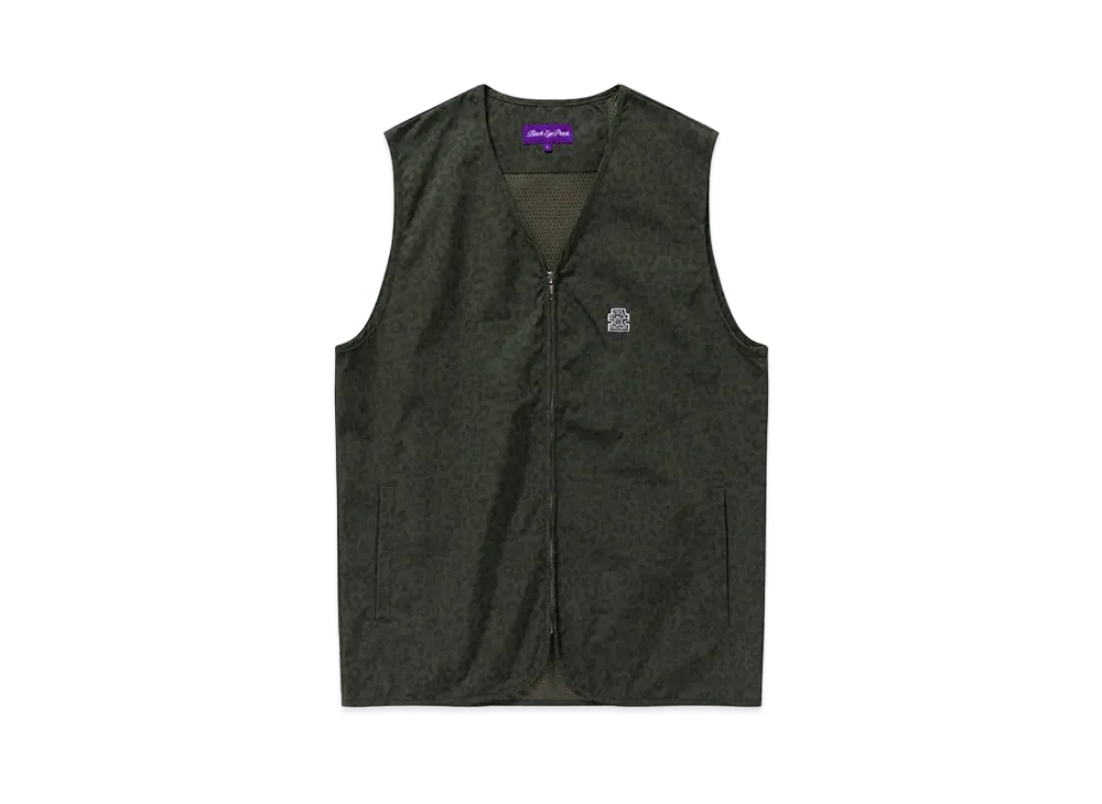 BlackEyePatch OG Label Leopard Patterned Vest "Olive"