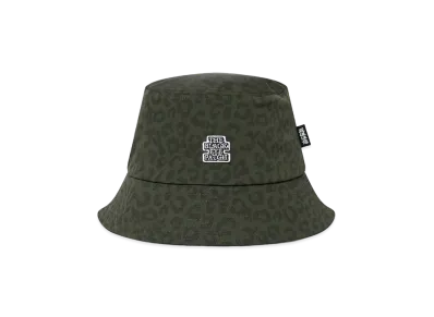 BlackEyePatch OG Label Leopard Patterned Bucket Hat "Olive"