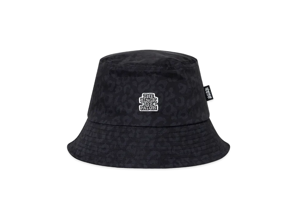 BlackEyePatch OG Label Leopard Patterned Bucket Hat "Black"